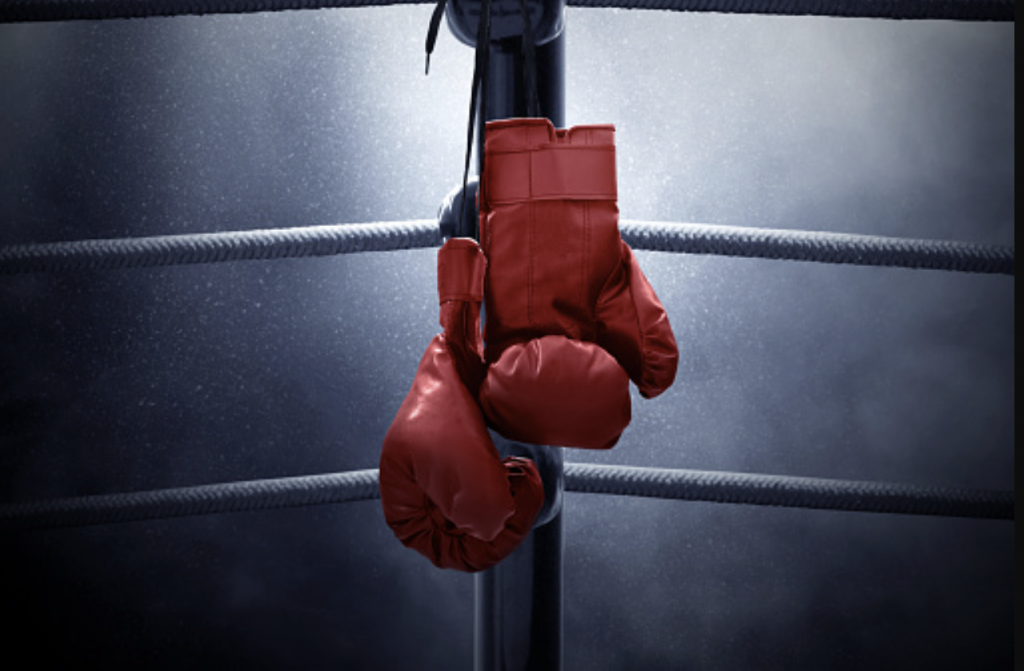 Graphic with Boxing Gloves