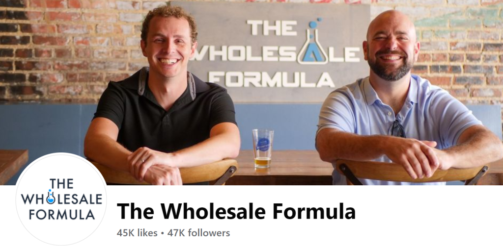 The Wholesale Formula Facebook page