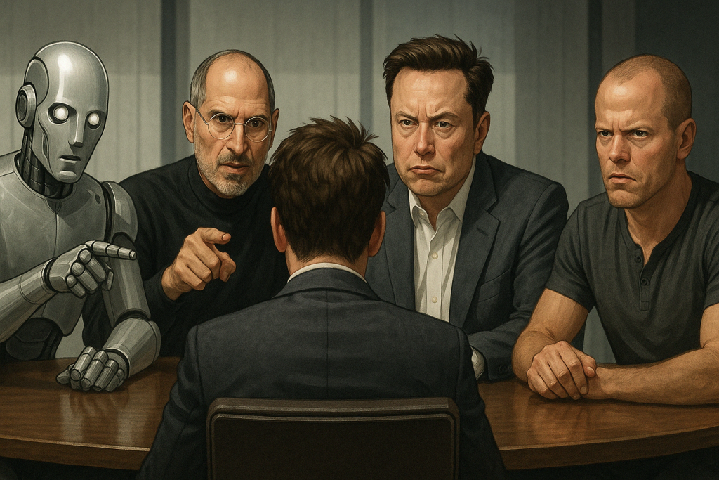 elon musk steve jobs tim ferriss board