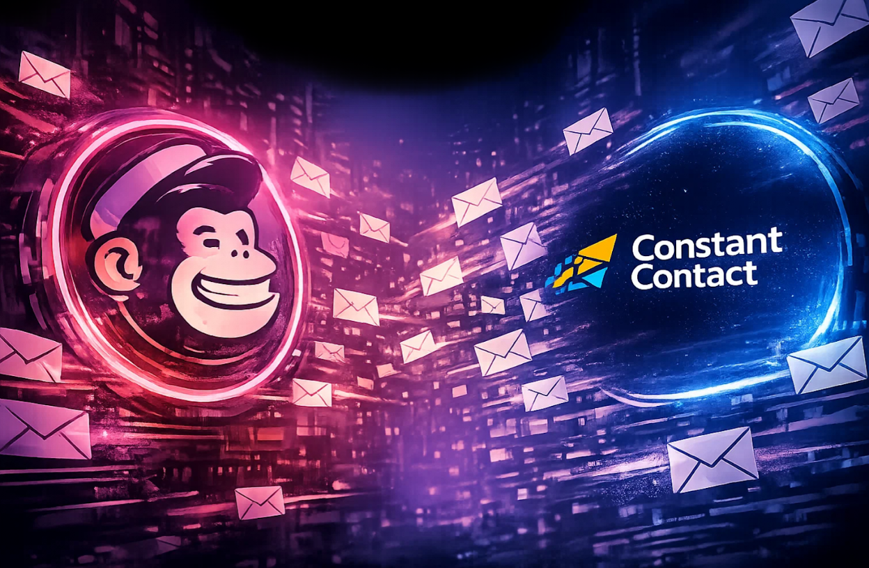 An illustration of Mailchimp vs Constant Contact