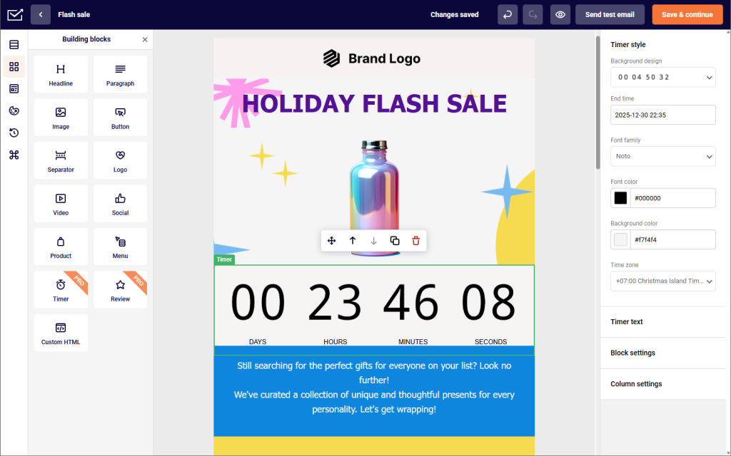 Sender’s email campaign dashboard.