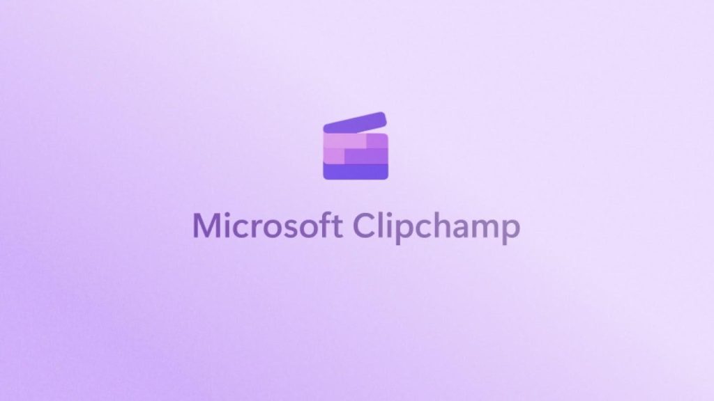 ClipChamp video editor interface open in a browser window for YouTube to TikTok aspect ratio conversion