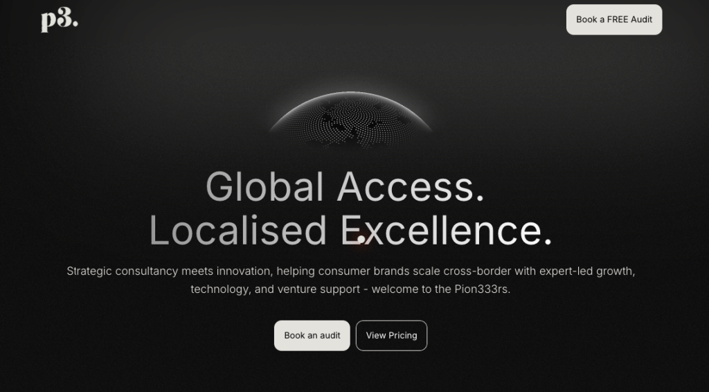 Screenshot of Pion333rs’s homepage.