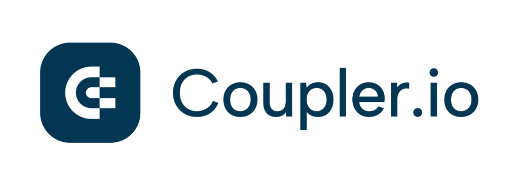 Logo of Coupler.io, which is a data integration and AI analytics platform