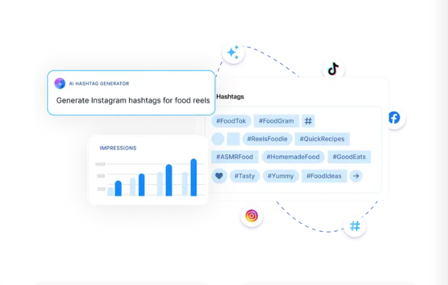 Screenshot illustrating ContentStudio's AI features
