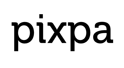 Logo of Pixpa, which is a website builder designed for photographers and artists