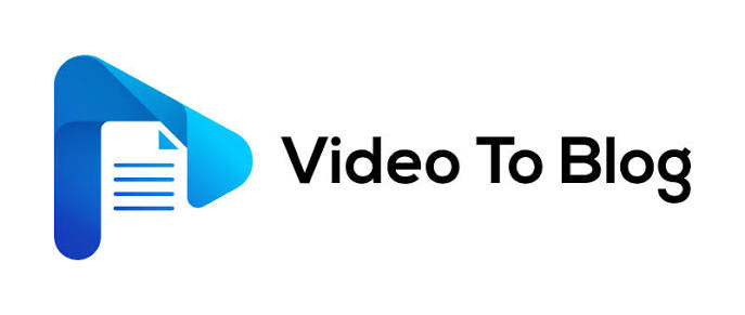 Video To Blog logo.