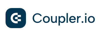 Logo of Coupler.io, which is a data integration and AI analytics platform