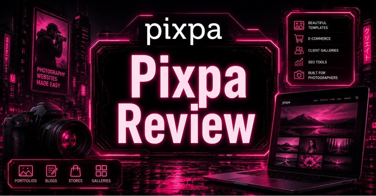nopCommerce Review, cyberpunk graphic with nopCommerce logo and ecommerce website analytics