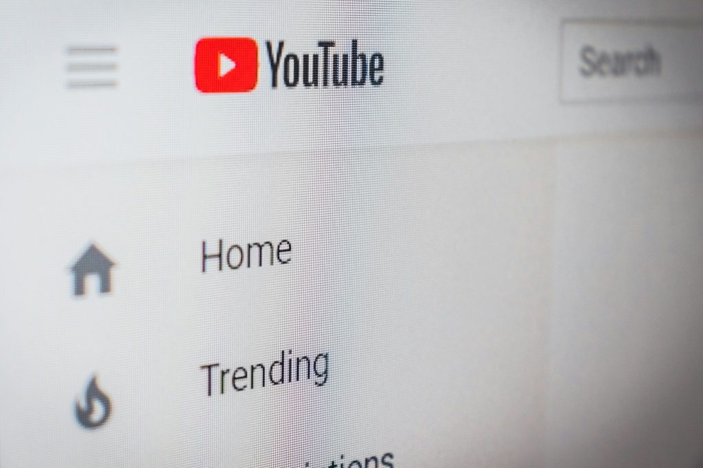 Person opening YouTube on his browser