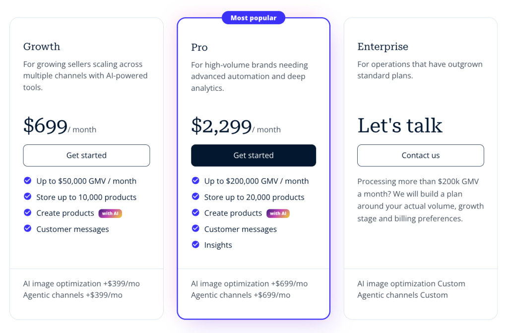 Mirakl Connect pricing plans
