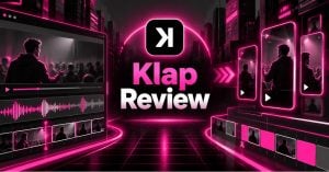 Cyberpunk illustration, showing Klap AI’s video editing features