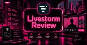 Featured image for a review of Livestorm, a webinar platform for marketing teams