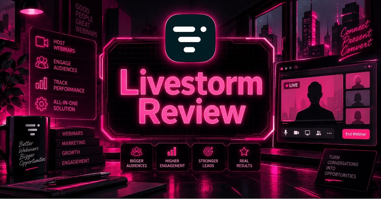 Featured image for a review of Livestorm, a webinar platform for marketing teams
