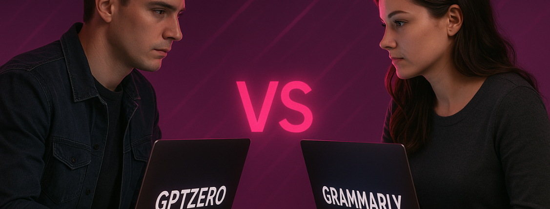Image showing GPTZero vs Grammarly