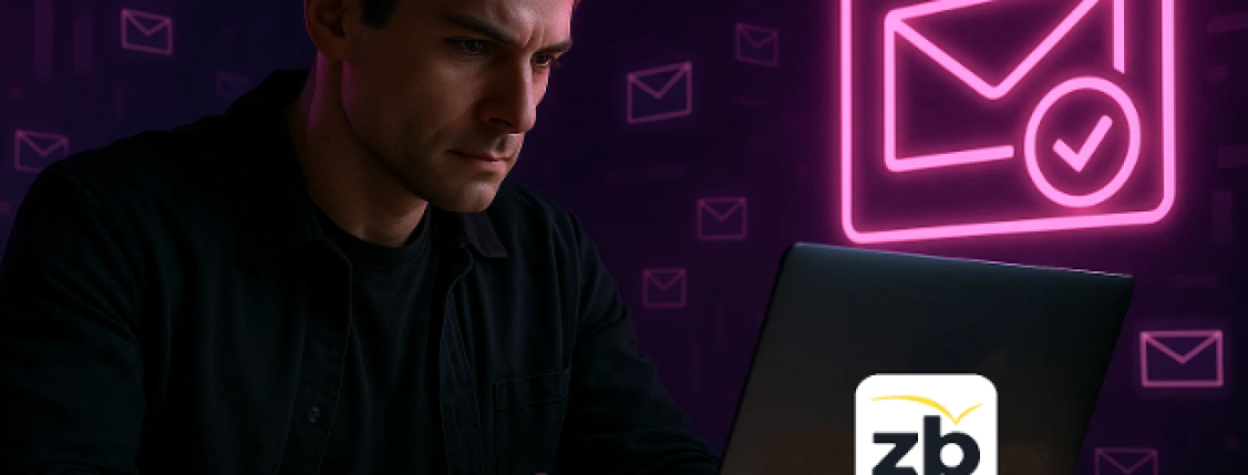 Image showing a man using ZeroBounce