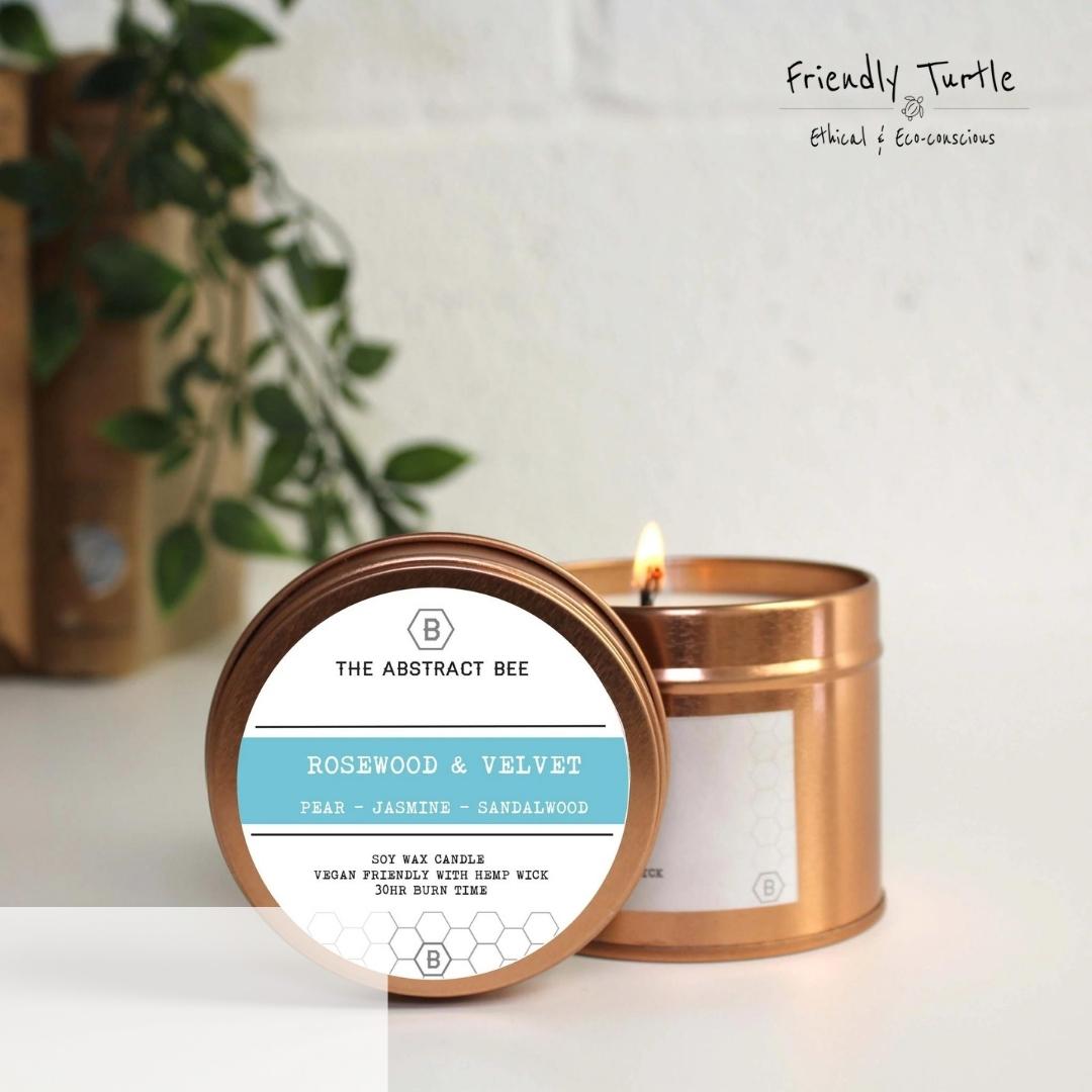 Eco-Friendly Zero-Waste Jasmine & Patchouli Soy Wax Candles For Aromatherapy