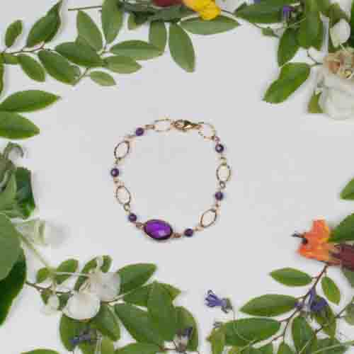Handmade Spiritual Jewelry - Classic Style Amethyst & Gold Necklace Collection