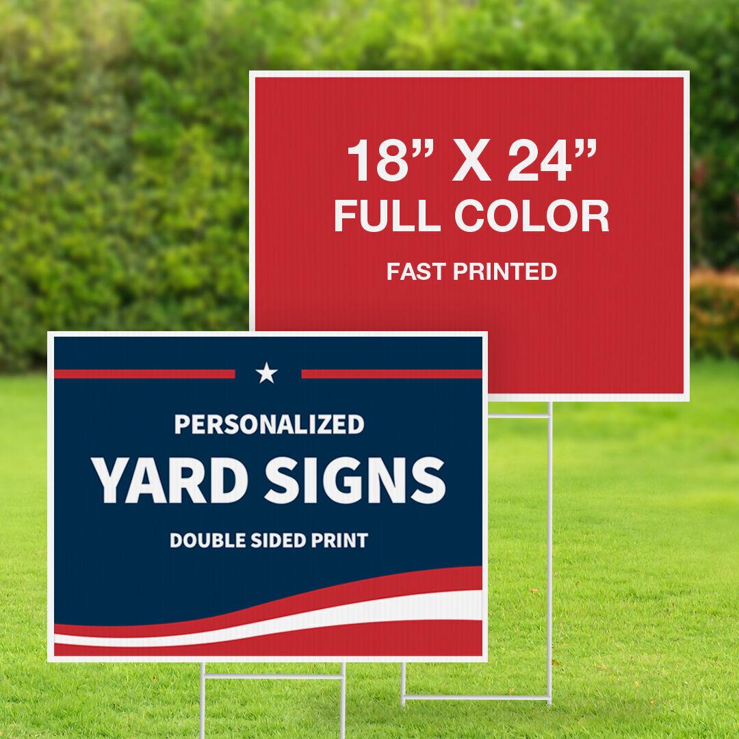 What’s The Best Yard Signage Size For USA Business Marketing & Name Recognition?