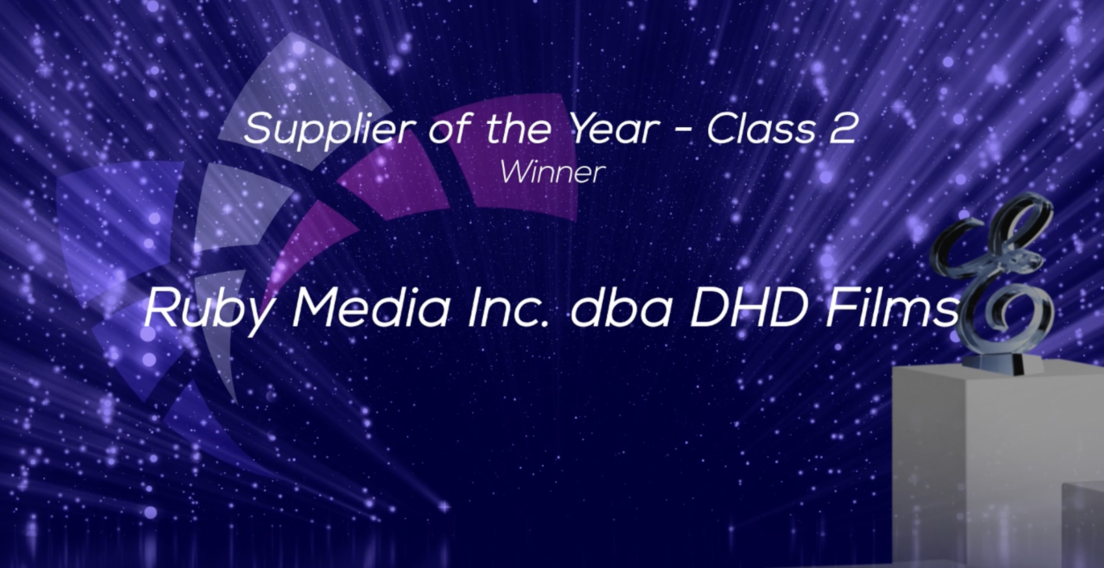Supplier of the Year Award Goes to DHD Films