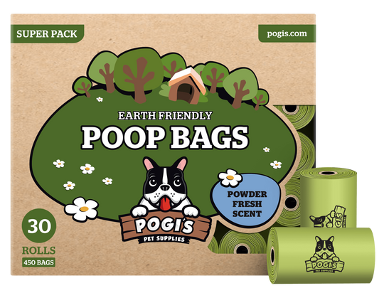 Pogi’s Pet Supplies Compostable Dog Poop Bags With Handles 5-Star Amazon Ratings