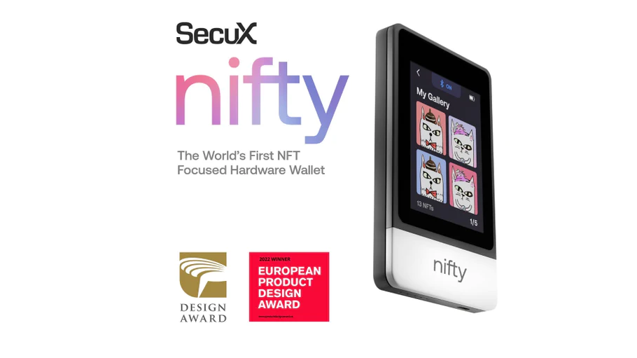 Best Offline NFT Storage Wallet SecuX Nifty Offers Crypto Digital Asset Security
