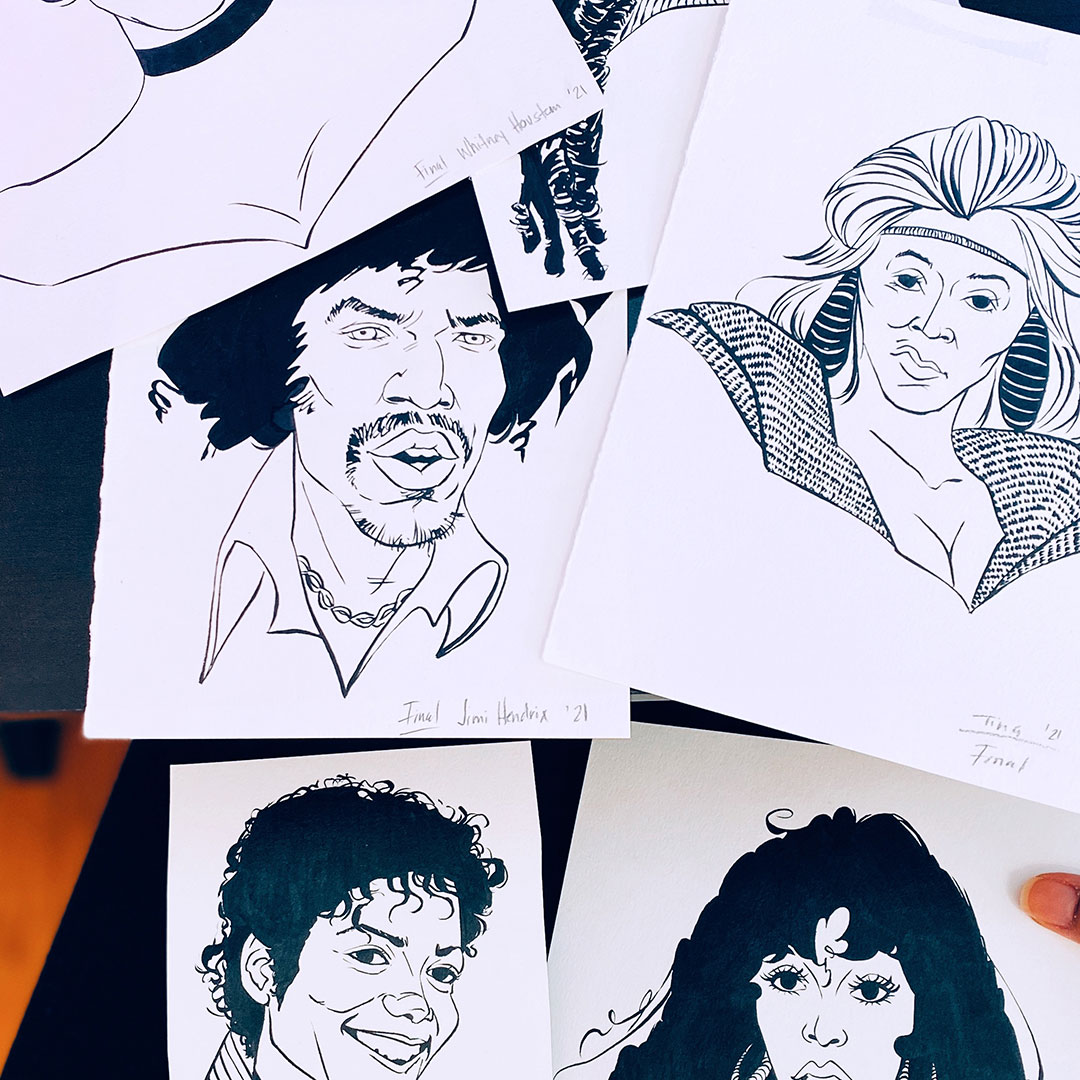 Thornhill, ON Artist Offers Art Prints Of Famous Black Entertainers In History