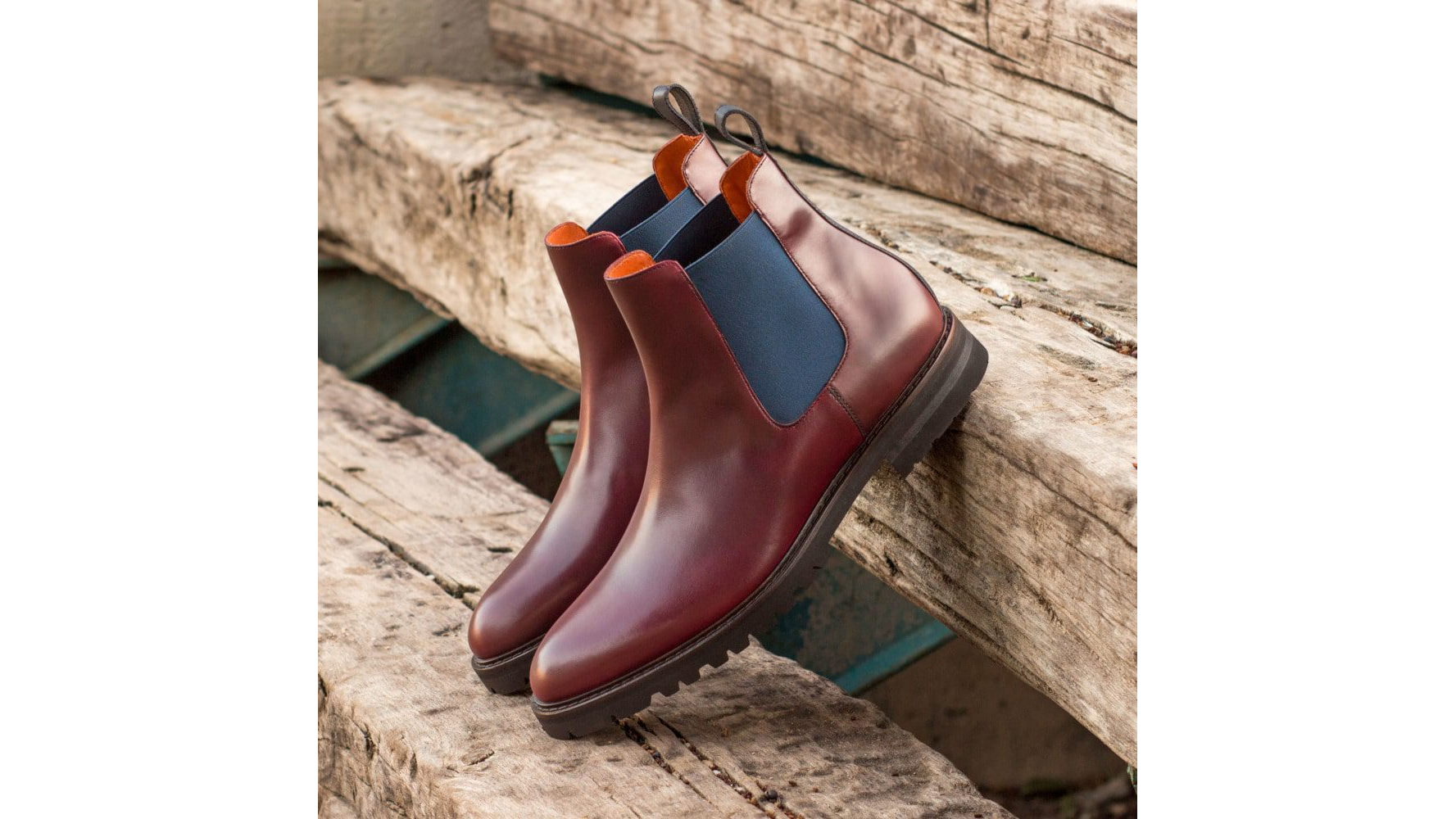 Handcrafted Men's Genuine Python Leather Chelsea Boots Are Made to Order