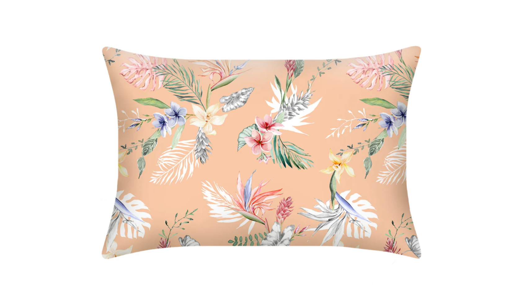 This 25-Momme Pure Mulberry Silk Pillowcase With Floral Design Is Hypoallergenic