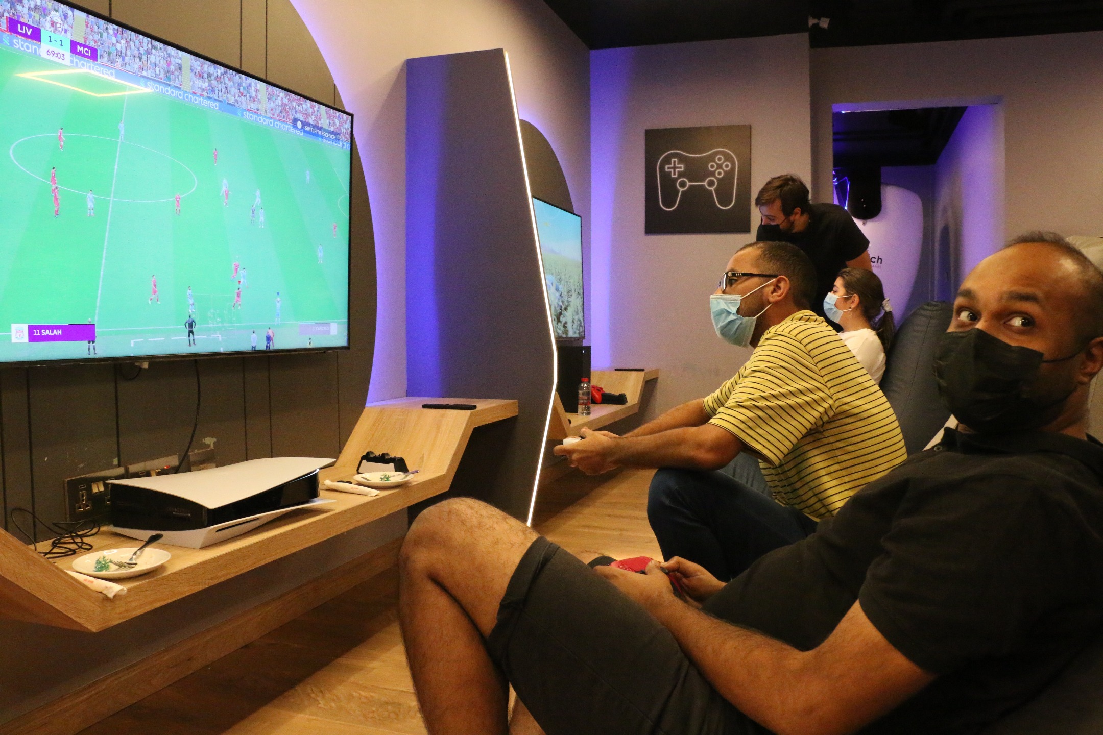 Football Cafe In Abu Dhabi, UAE Offers PS5, Xbox, & VR Games With Arcade Options