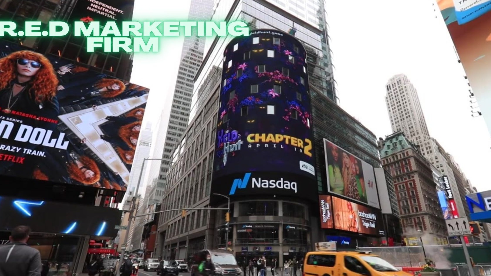 Times Square, NYC NASDAQ Digital Billboard Campaign For NFT Project: Case Study