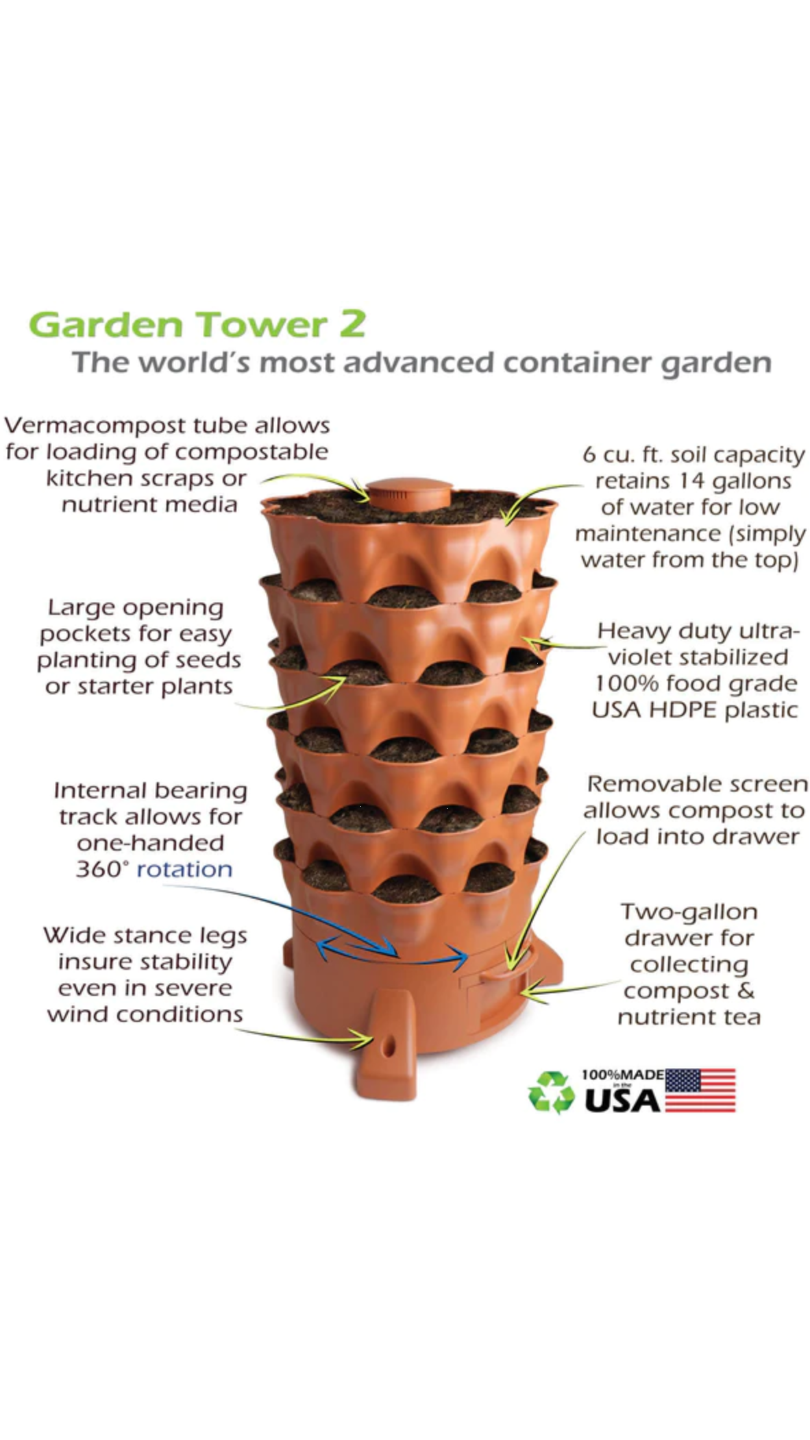 Get The Best Vertical Aeroponic Worm Composting Garden System For Sale In 2023