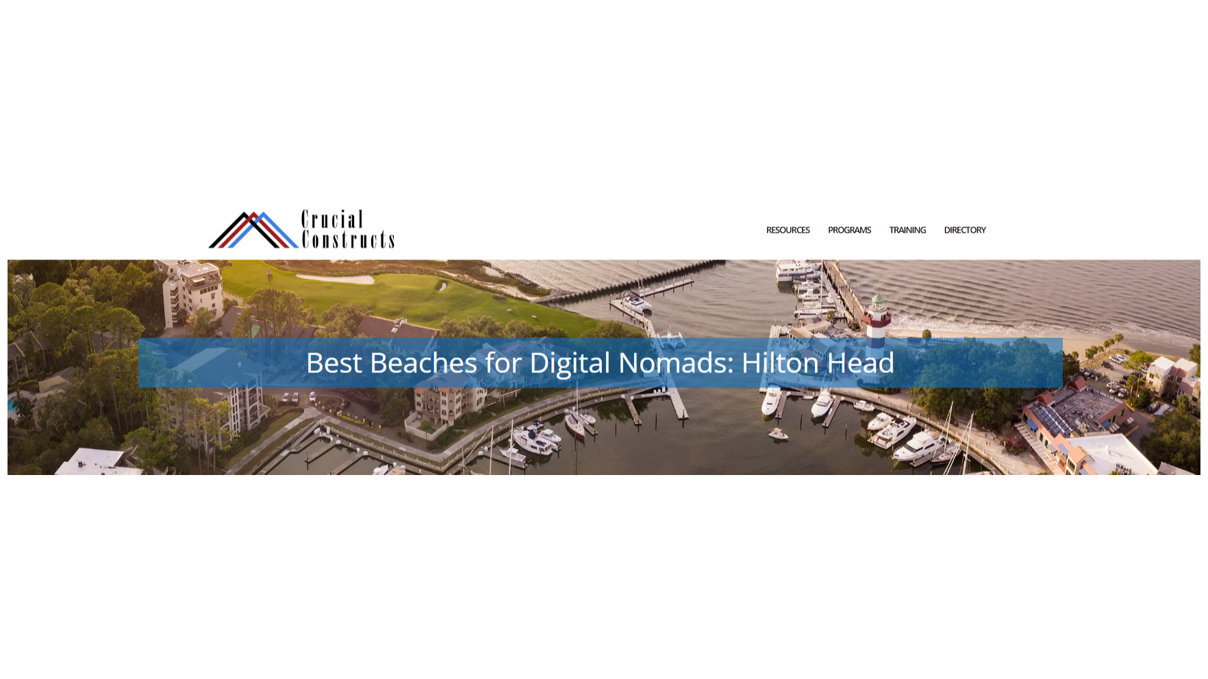 Hilton Head Beach Offers Ideal Eating, Fun & Networking Opportunities For Nomads