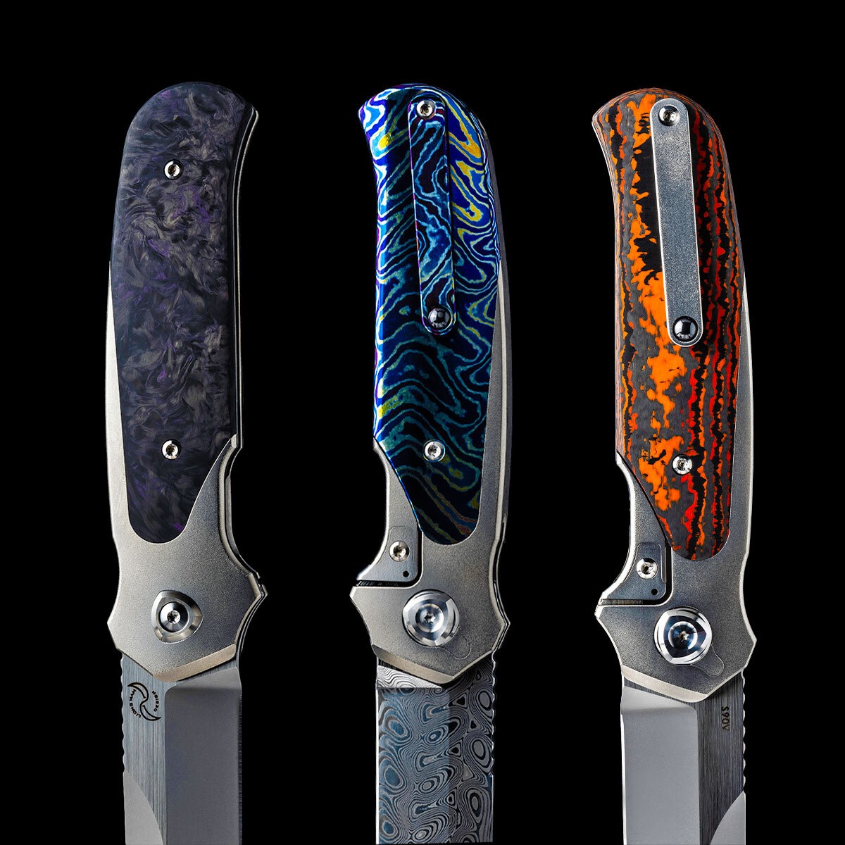 Artisanal Damascus Steel EDC Pocket Knife With Ergonomically Designed Handle