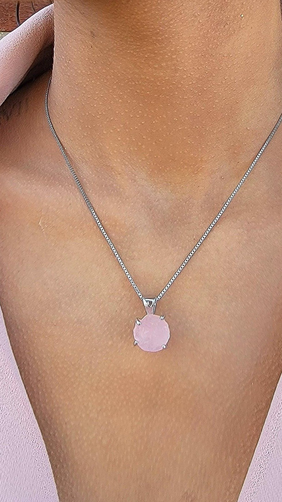 Find Raw Rose Quartz Crystal Pendant Necklaces & Earrings At This Top Jeweler