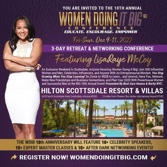 LisaRaye McCoy to be featured at Women Doing It Big 10th Anniversary
