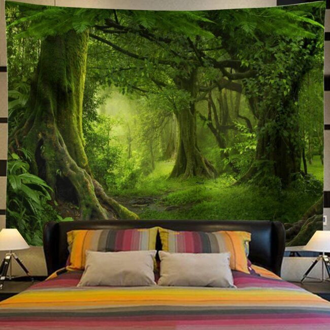 Get A Mystical Woodland Hanging Wall Tapestry For Nature-Themed Home Decor