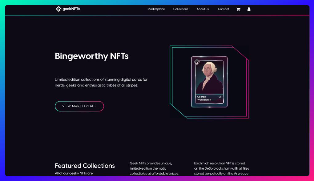 geekNFTs launches with full support for both crypto and fiat sales