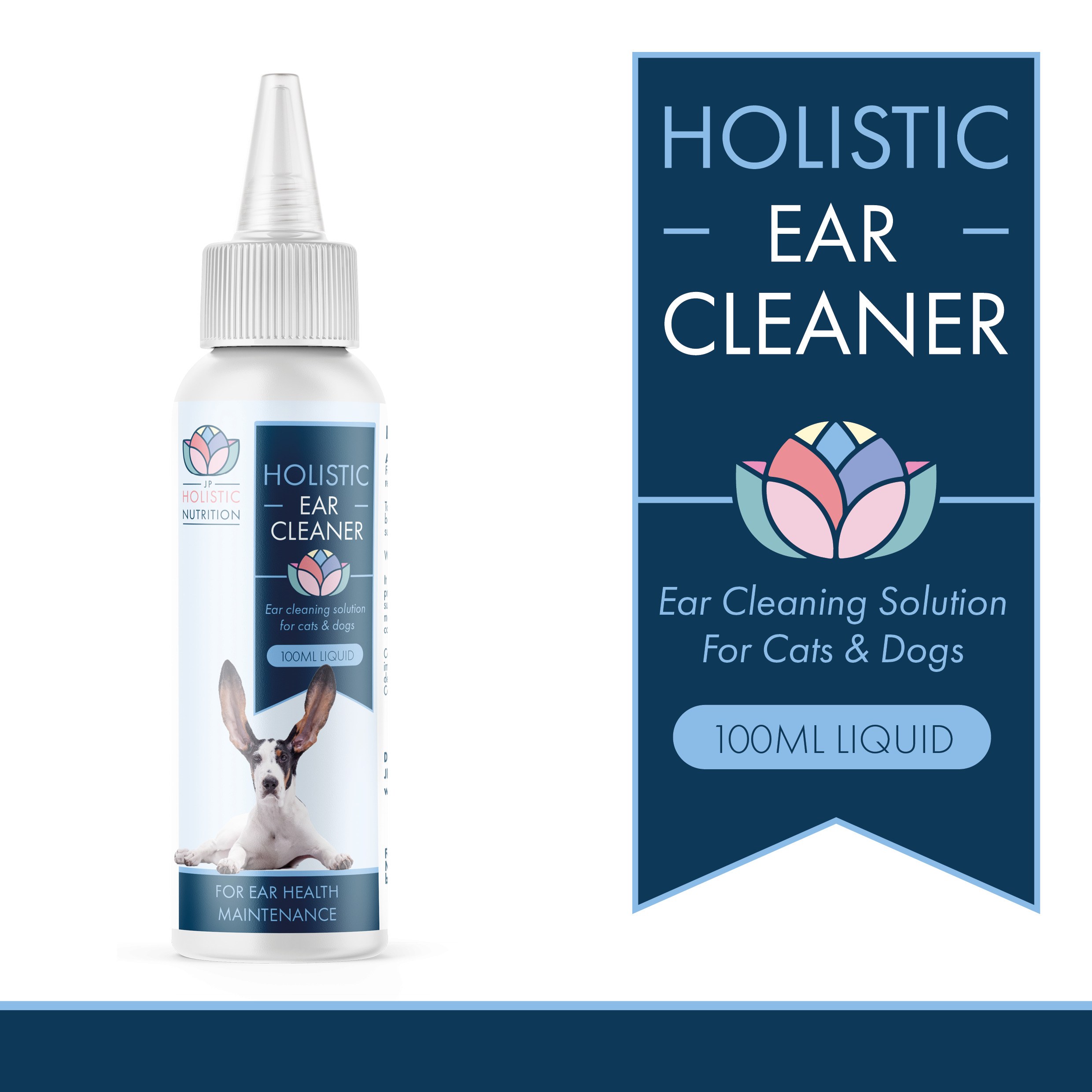 UK Natural Ear Cleaner For Dog Combats Summer Swimming Bacterial Ear Infections