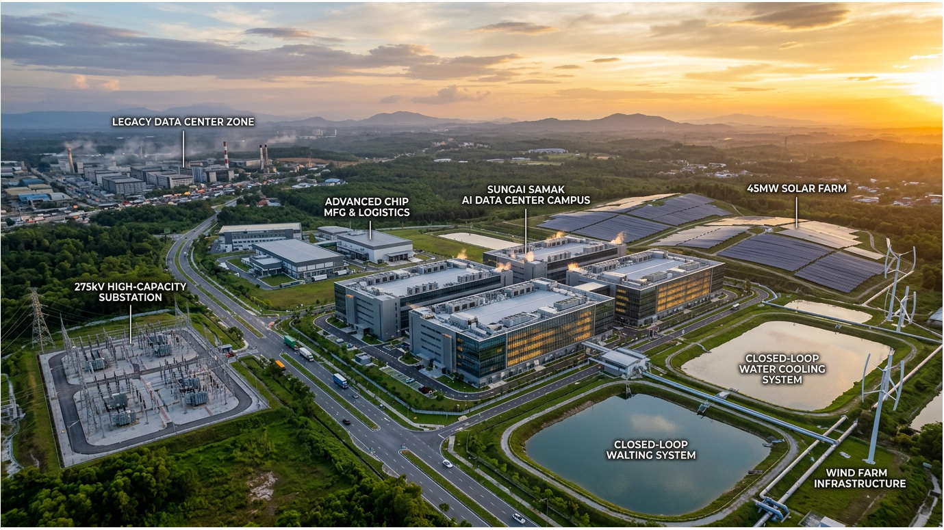Water and Green Energy Give Tanjong Malim an Edge in Low-Latency AI Hubs by 2030