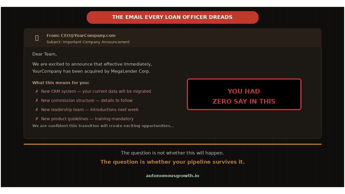 Pipeline Infrastructure No Acquirer Controls: What Loan Officers Own