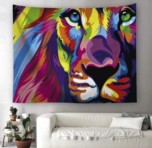 Get High-Quality Lion Tapestry With Vibrant Colors To Decorate Your Living Room