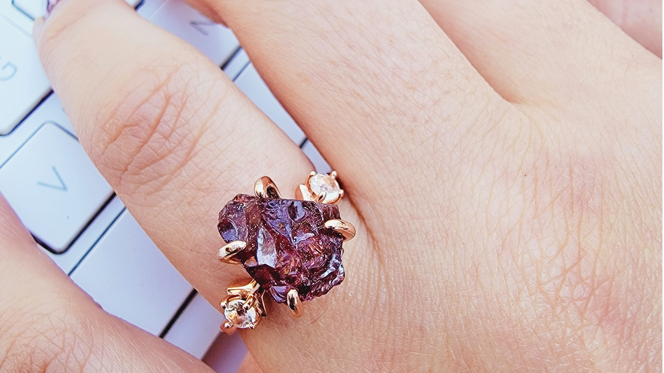 Get Expertly Crafted Garnet January Birthstone Rings With Gold Settings