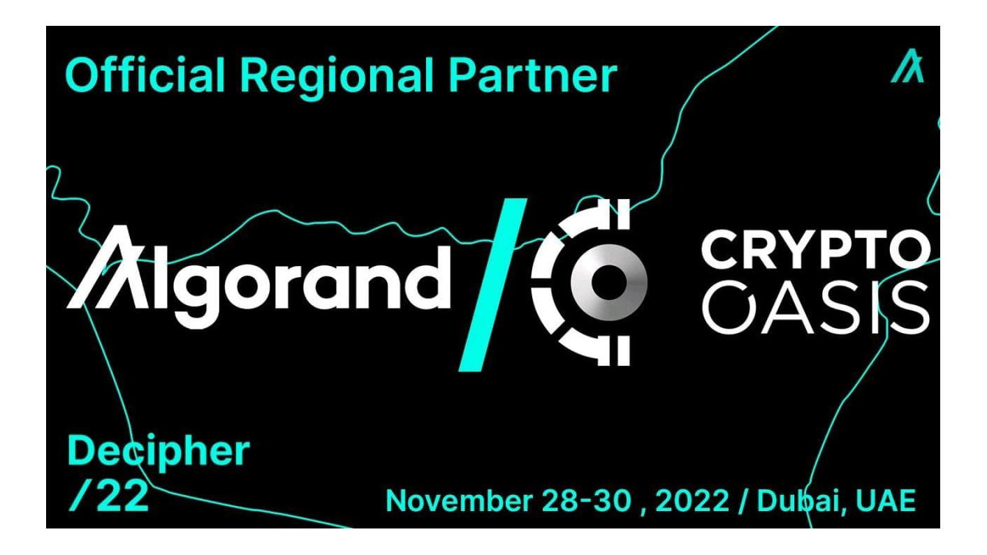 Algorand and Crypto Oasis form Partnership.