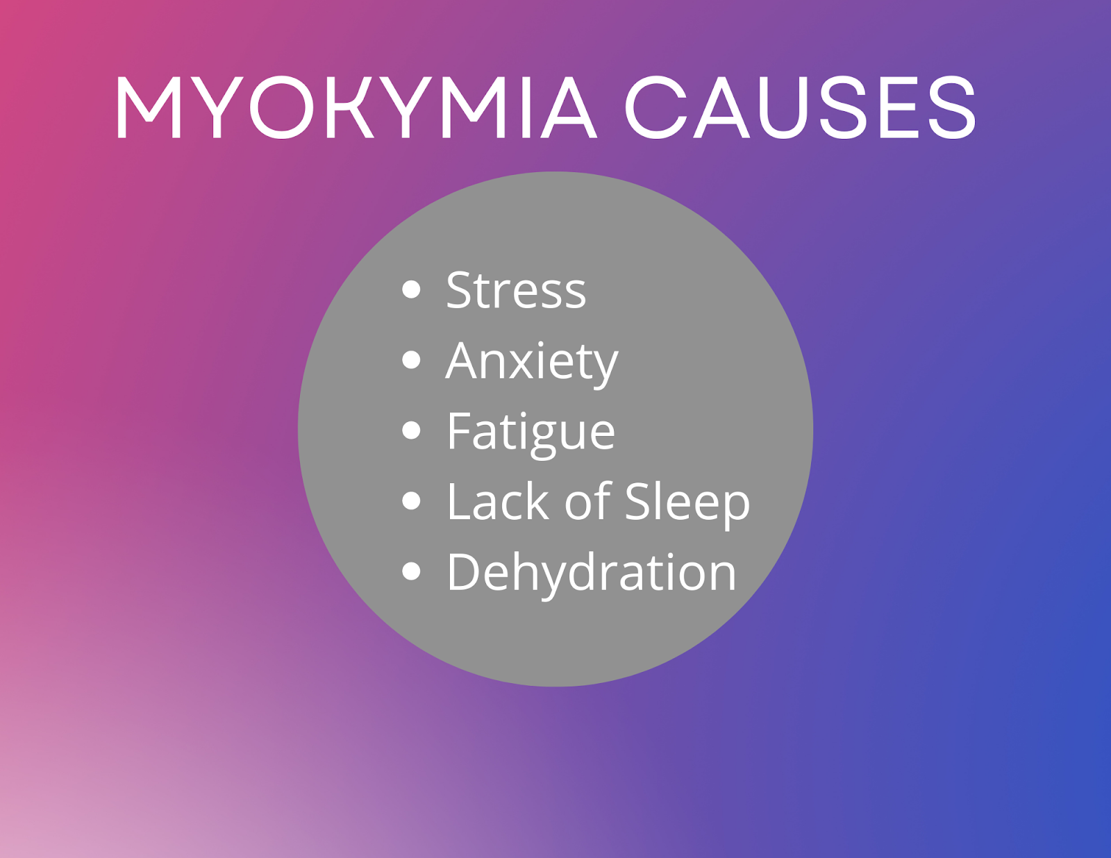Causes, Symptoms, and Treatment for Myokymia