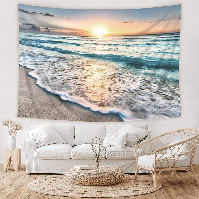 Hawaiian Coast-Inspired Tapestry Can Also Double As Beach Blanket Or Tablecloth