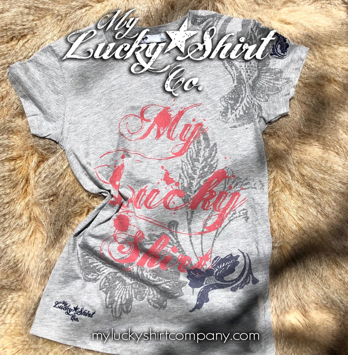 Get A Hand Screen Printed Lucky Rose Inspired Women's Soft Jersey Stylish Tee