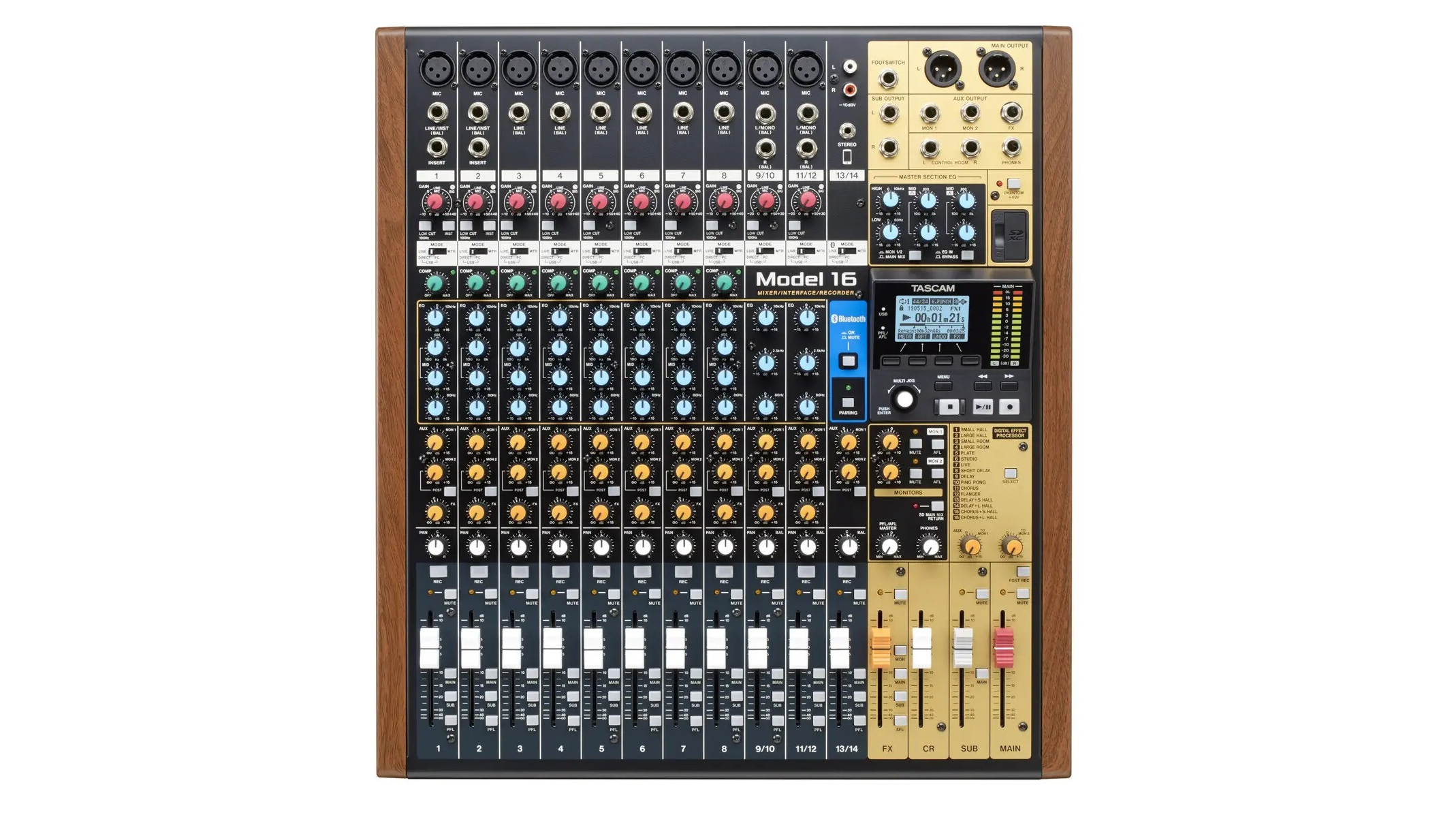 TASCAM Model 16 Mixer Studio for Live Band Recording: Availability Announced