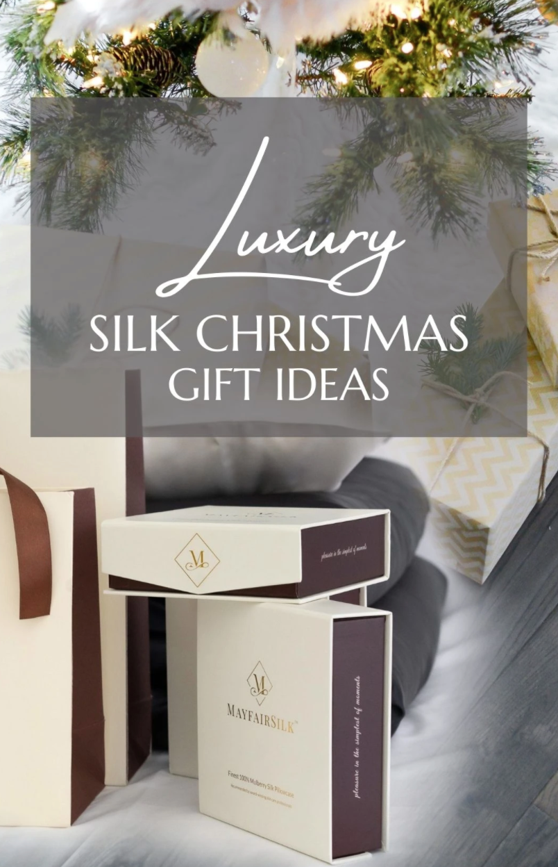 Luxurious Silk Pillowcases, Sleepwear, & Accessories Make Great Holiday Gifts