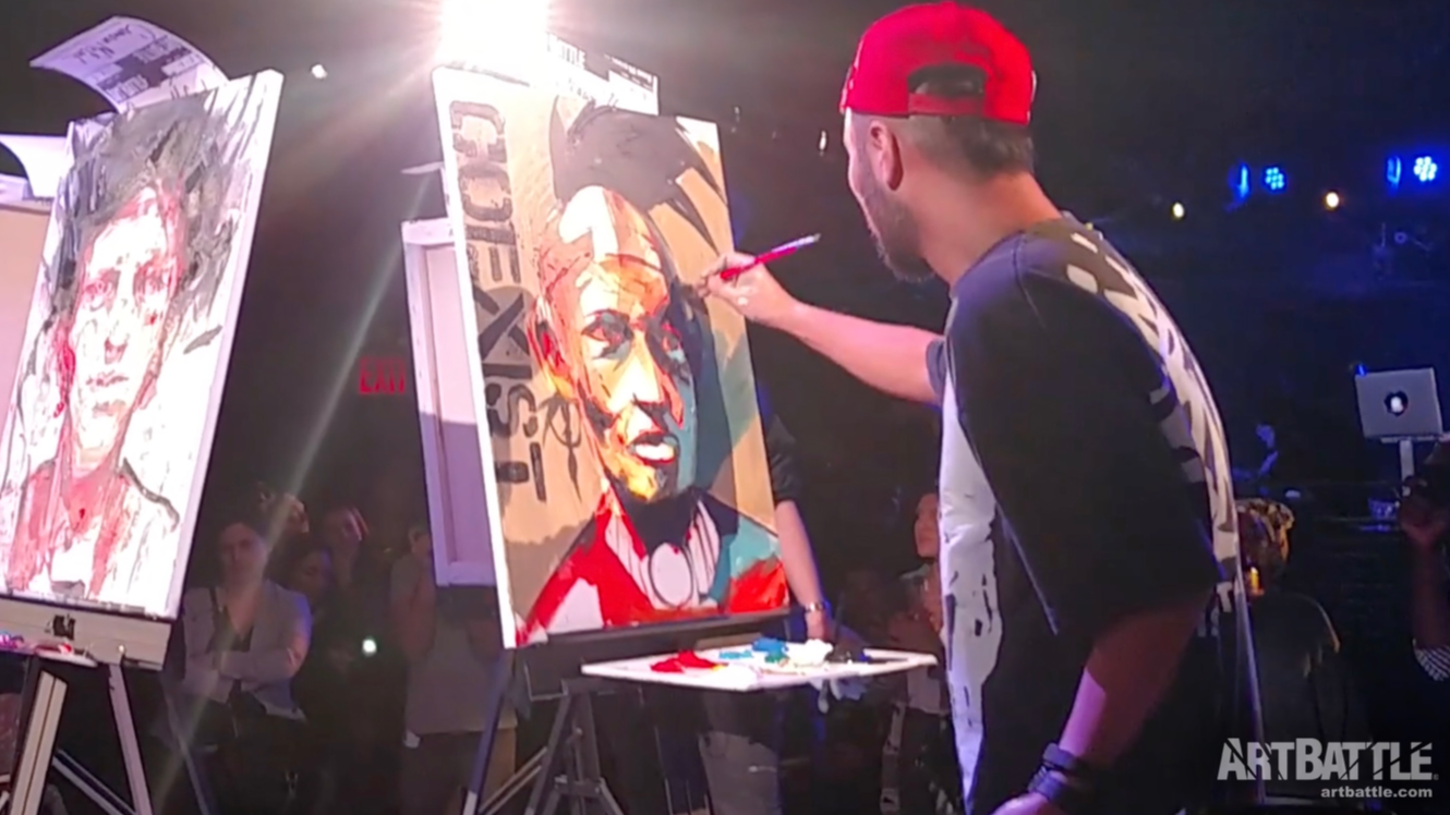 Watch 12 artists go head-to-head in Art Battle Miami during Art Basel Dec 1